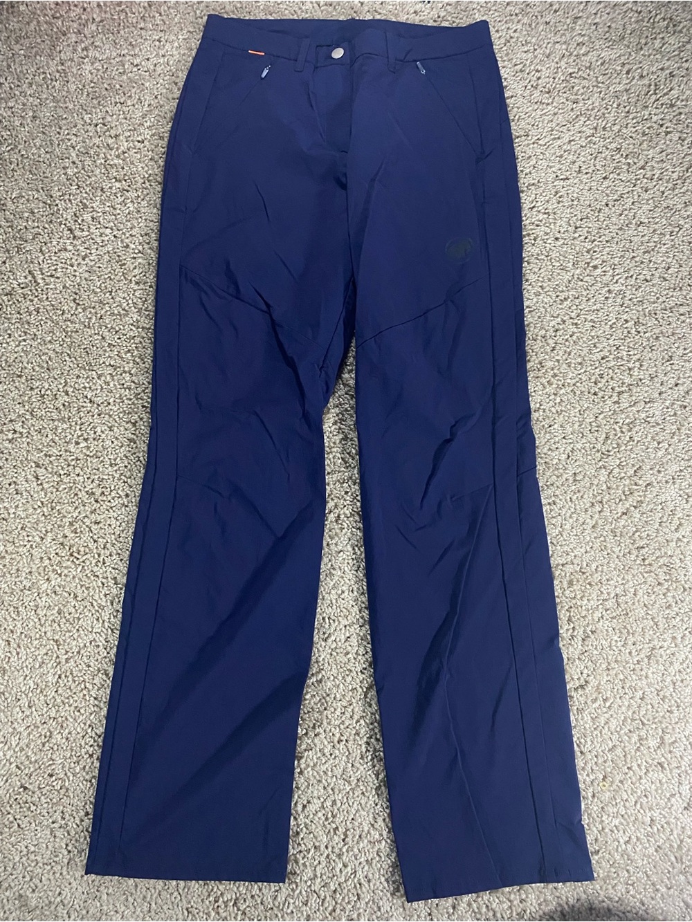 Mammut Women Navy Blue Hiking Pants 8 Medium RG Performance Chinos Trekk Gorpcor